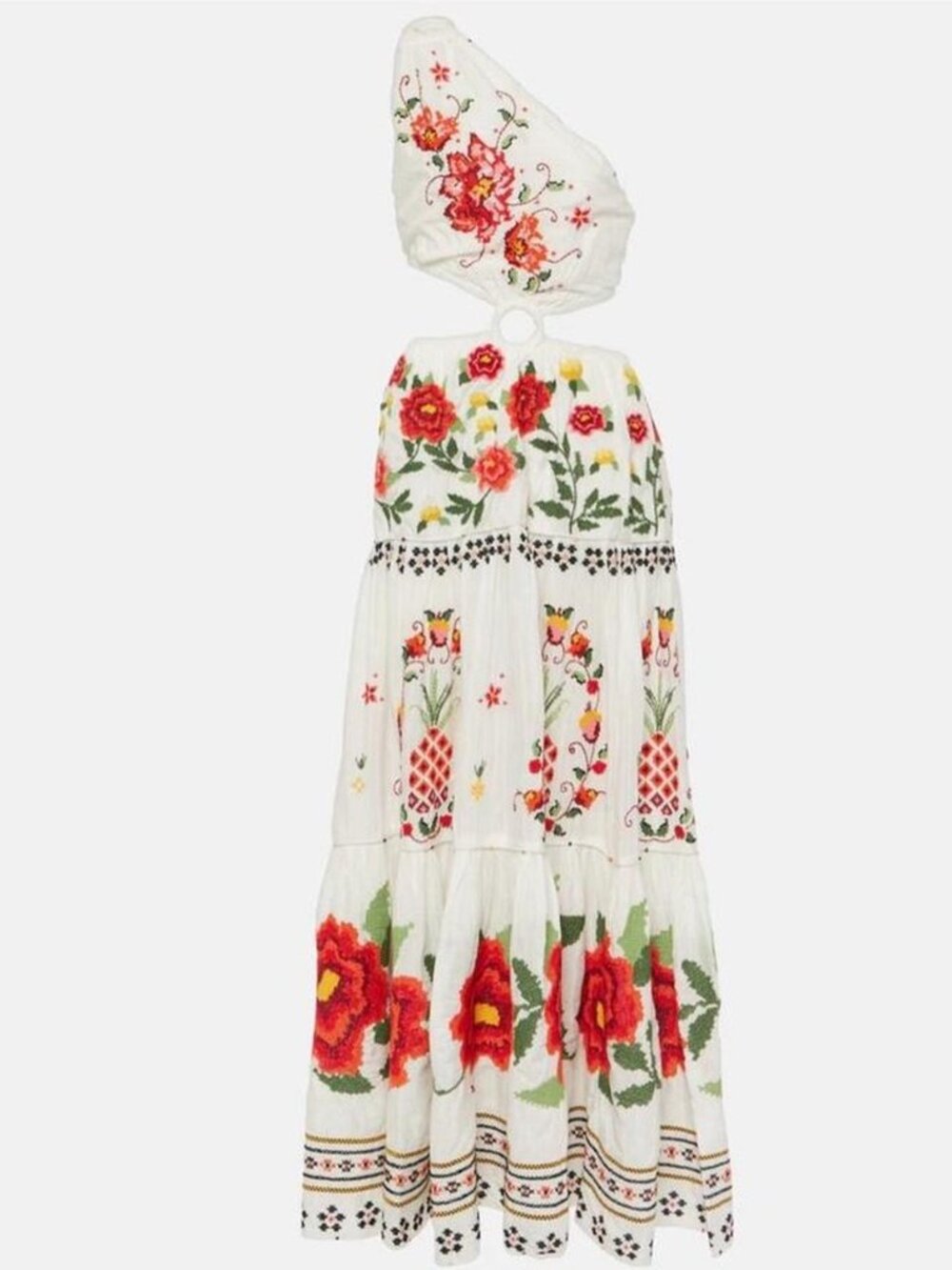 FARM Rio Embroidered Carmina Floral Maxi Dress sz Small NWT ABSOLUTELY GORGEOUS! - Picture 5 of 11